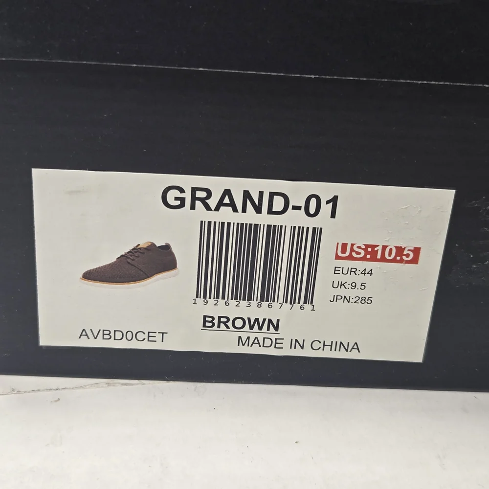 Bruno Marc Grand-01 Men's Dark Brown Ultra Light Mesh Oxfords Size 10.5 10 1/2